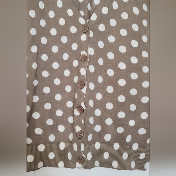 100% cotton sweater with polka dots - Picture 3 of 8